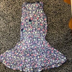 Poupette St. Barth Pink Ruched Mini Sundress